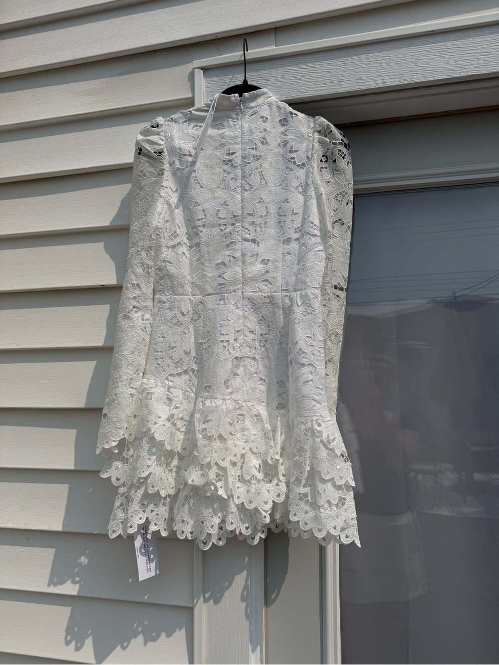 Yumi Kim White Long-Sleeve Lace Mini Dress - Picture 2 of 4